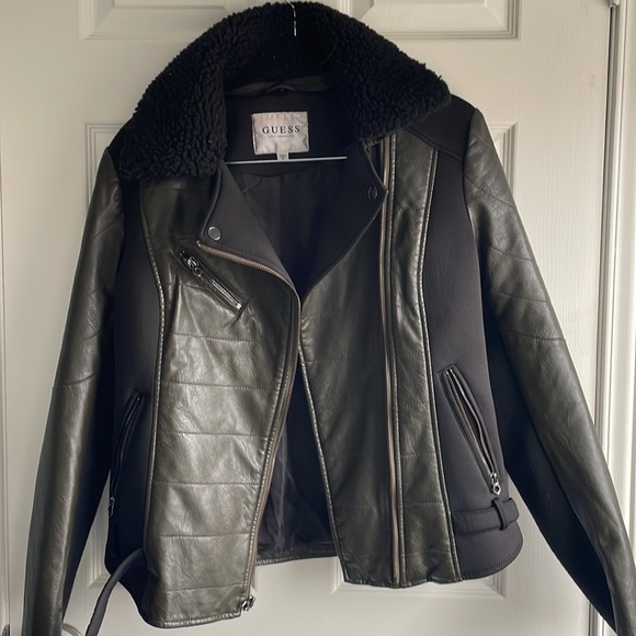 Guess Vegan Leather Moto Jacket (US M) - Picture 5 of 5